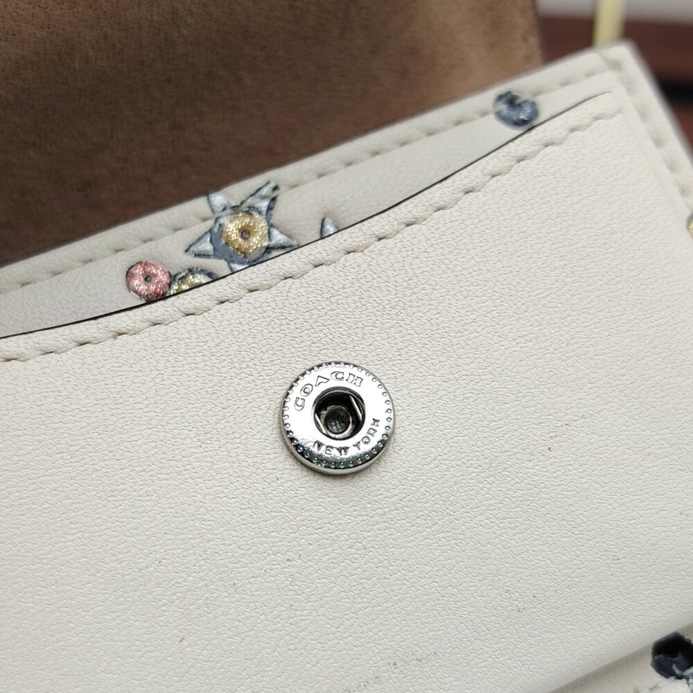 Coach Klare Bag Charm With Star Print - Picture 7 of 9
